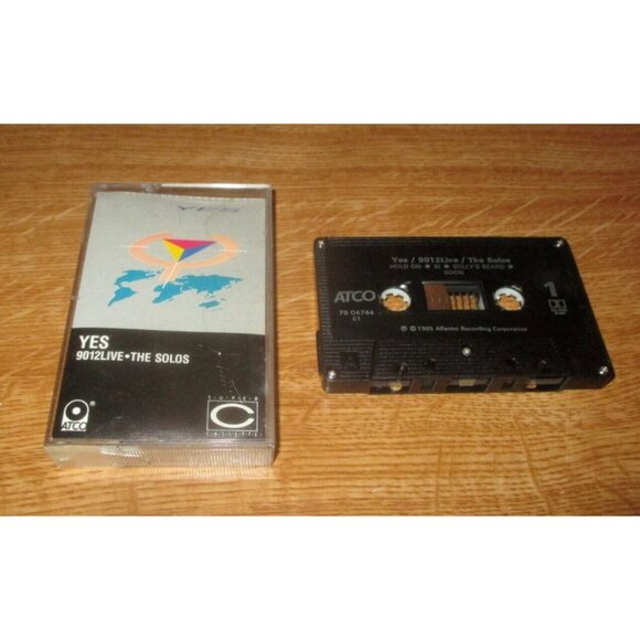 Yes -9012Live (the Solos) on cassette (ATCO Records Canada, 1985) - Picture 1 of 2
